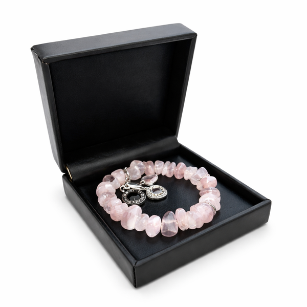 Edelsteen Armband Rozenkwarts Trommelstenen Ruby Mania
