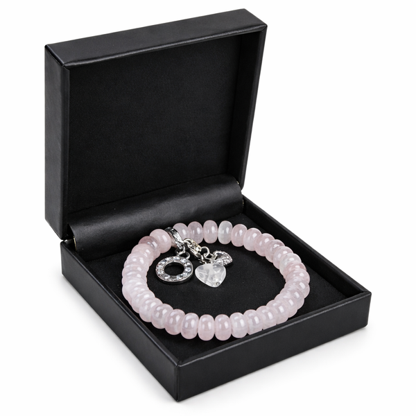 Edelsteen Armband Rozenkwarts Rond Ruby Mania