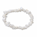 Edelsteen Splitarmband Chalcedoon Wit