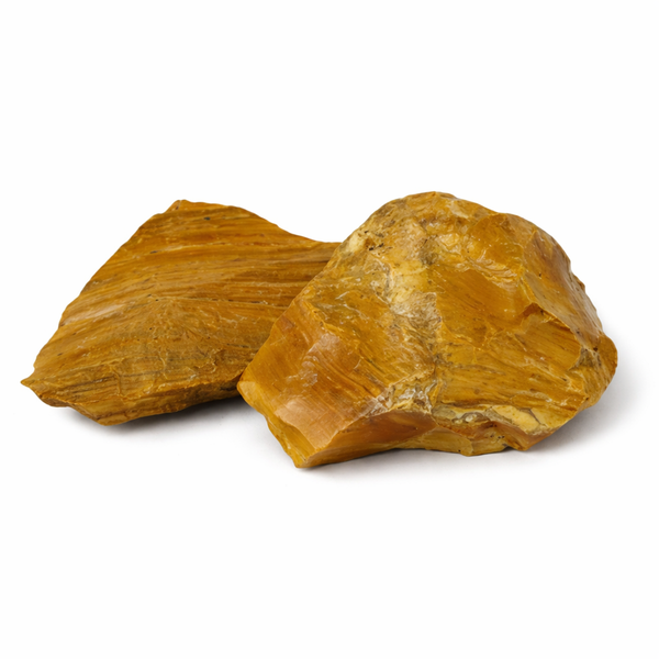 Ruwe Jaspis Geel Edelsteen 3-7 cm Madagascar (1 kg)
