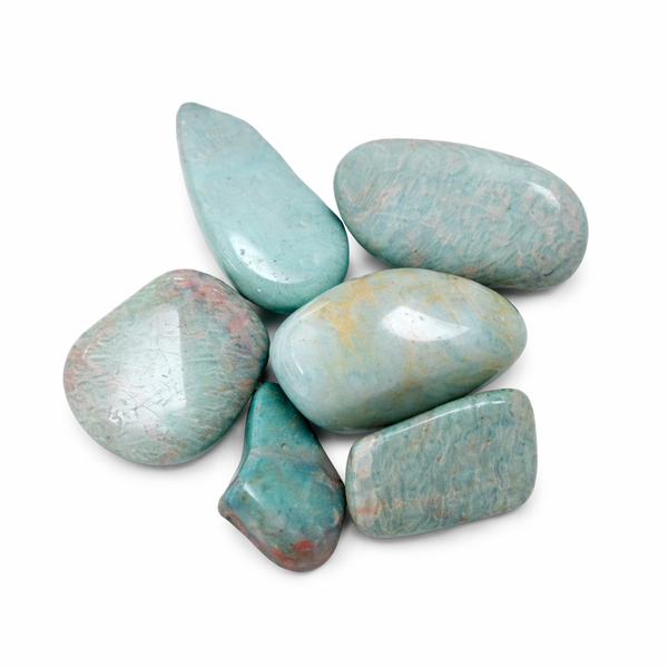Trommelstenen Amazoniet (20-30 mm) - 100 gram