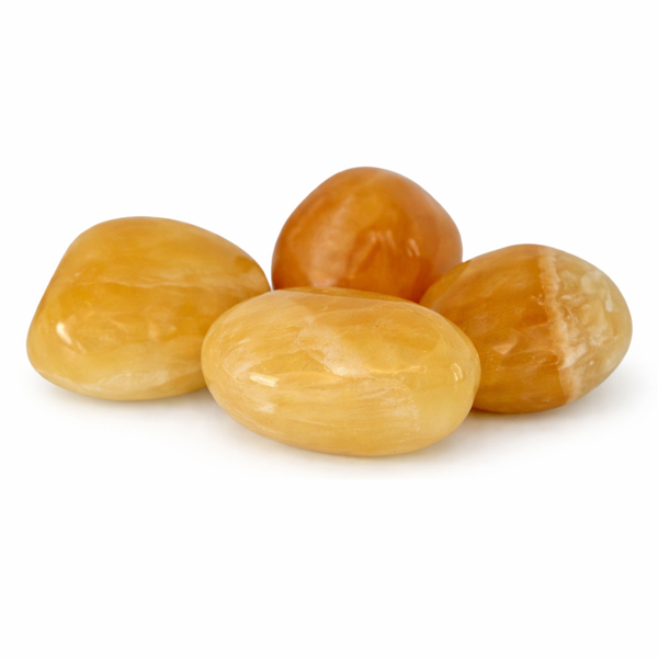 Trommelstenen Calciet Geel (20-40 mm) - 100 gram