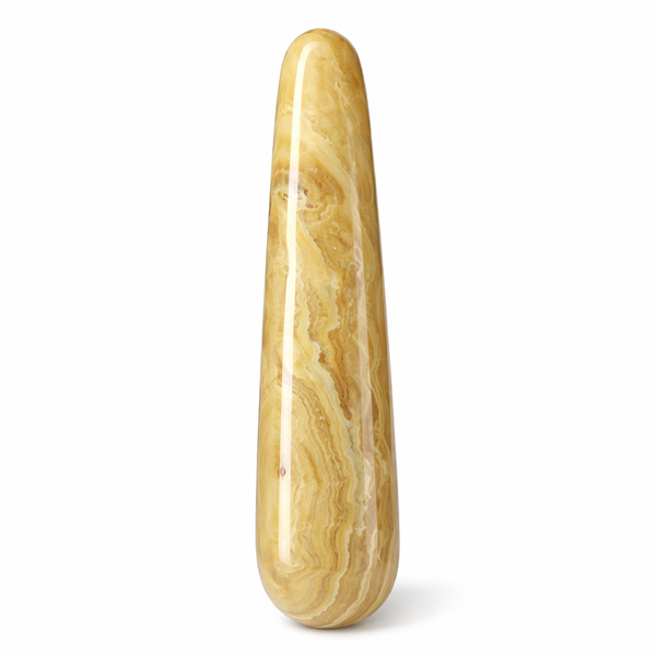 Massage Griffel Gele Jade - 10 x 2 cm
