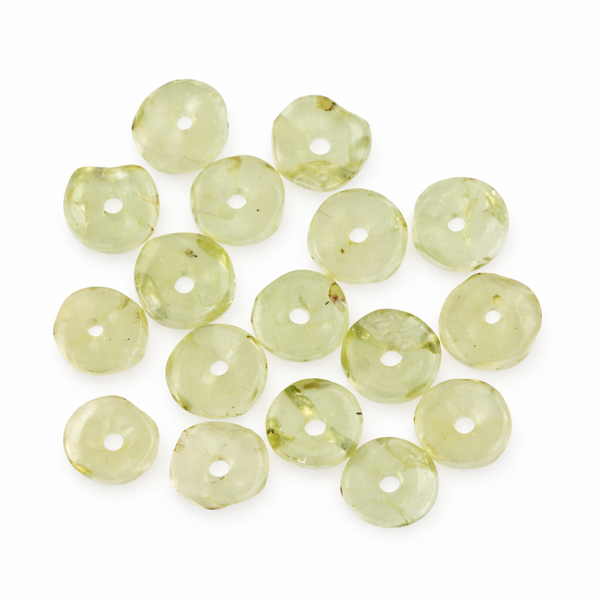 Peridoot Kralen 5 mm Plakjes 17 Stuks voor Sieraden en Optimisme