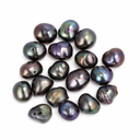 Parel kralen grijs 5 mm 20 stuks bijgekleurd