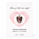 Engelen Hanger Rhodoniet - Love Gems