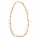 Zonnesteen Splitketting Smal met Zilverkleurige Sluiting