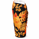 Om Namaste Sarong Oranje Bladen Mooie Zomer Strand Sauna Decoratie