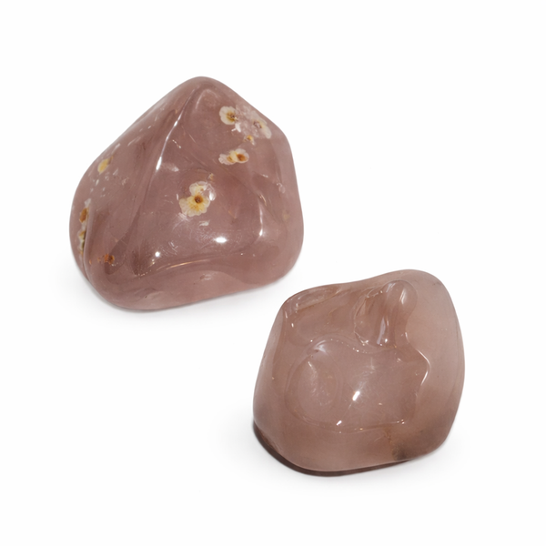 Roze Chalcedoon Trommelstenen uit Malawi 100 gram
