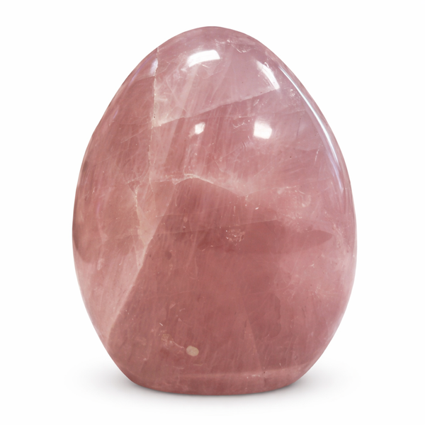 Roze kwarts sculptuur 700-900 gram uniek uit Madagaskar