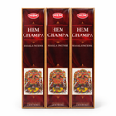 Hem Champa wierook omverpakking 12 pakjes totaal 180 gram