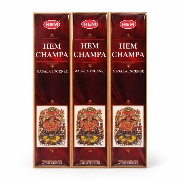 Hem Champa wierook omverpakking 12 pakjes totaal 180 gram