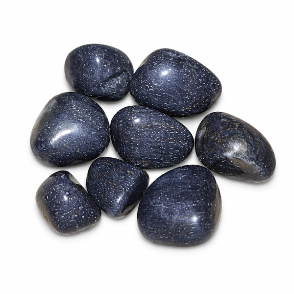 Blauwe Aventurijn Trommelstenen 100 gram uit Brazilië