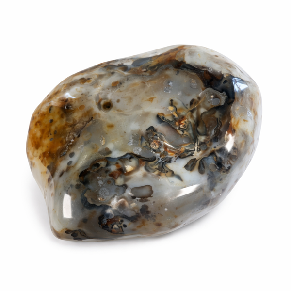 Agaat Dendriet Sculptuur Madagaskar Decoratie Slaapkamer Energie