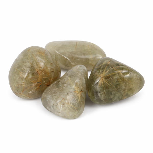 Rutielkwarts trommelstenen 100 gram uit Brazilië