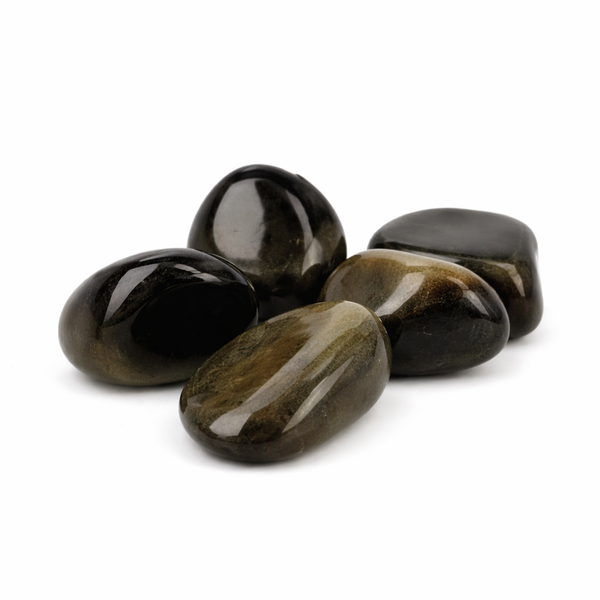 Obsidiaan Goud Trommelstenen 250g Amerikaans Herkomst Geschenkset
