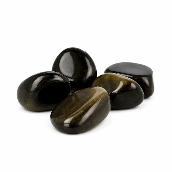Obsidiaan Goud Trommelstenen 100g Amerikaans Herkomst Cadeau Idee