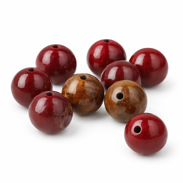 Losse Kralen Jaspis Breccie (8 mm - 9 stuks)