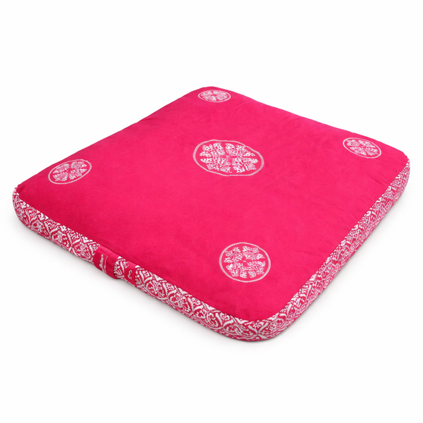 YogaStyles Zabuton Kussen Roze Comfortabel Duurzaam Stijlvol Meditatie Yoga