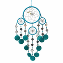 Turquoise dromenvanger schelpen spiegels decoratie amulet spiritueel cadeau