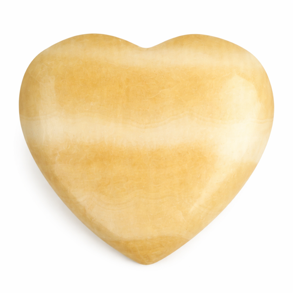 Edelsteen Hart Calciet Geel Harmonie Positiviteit Spirituele Rust