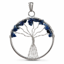 Levensboom Hanger Sodaliet Blauw Edelsteen Spiritueel Sieraad