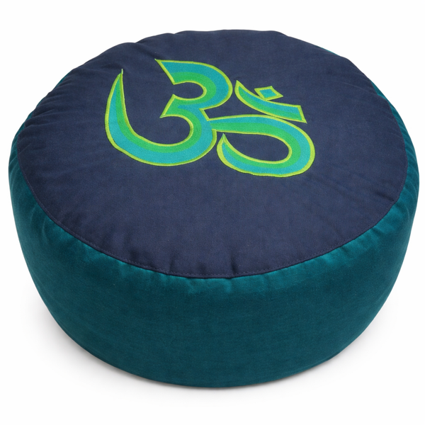 YogaStyles Meditatiekussen Symbolic Ohm Groen Zwart Design