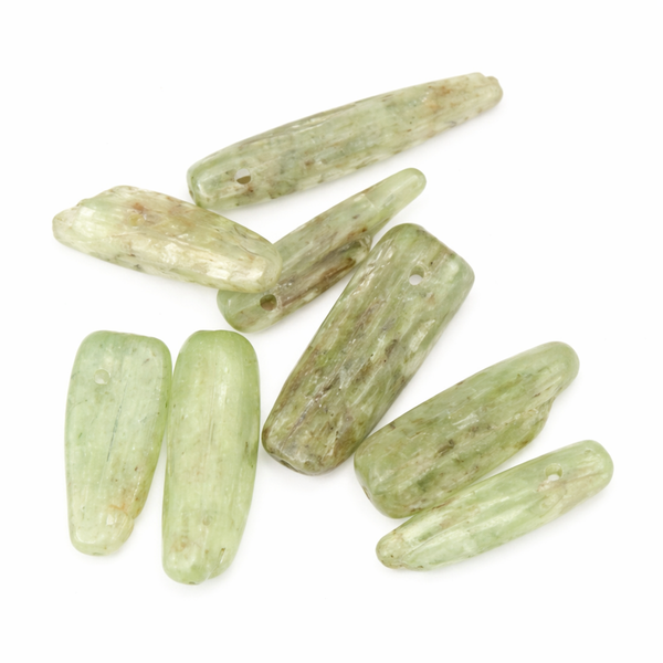 Edelsteen Kralen Groene Kyaniet Staafjes  (8 stuks)