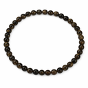 Edelsteen Armband Obsidiaan - Goud - 4mm