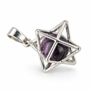 Edelstenen Hanger Amethist Merkabah