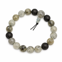 Edelsteen Armband Labradoriet en Lavasteen Powerbead -  21 cm