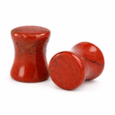 Plug Oorpiercing Jaspis Rood - 8 mm (Set van 2)