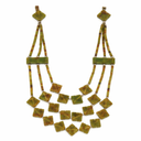 Jade Bohemian Ketting 3-streng Klaver Licht
