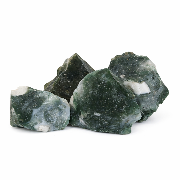 Ruwe Agaat Mos Edelsteen ca. 8-10 Stukken (250 gram)