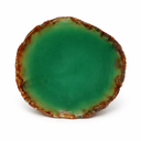Groene Agaatschijf Klein (6 - 10 cm)
