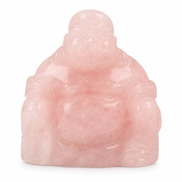 Boeddha van Rozenkwarts (5 cm)