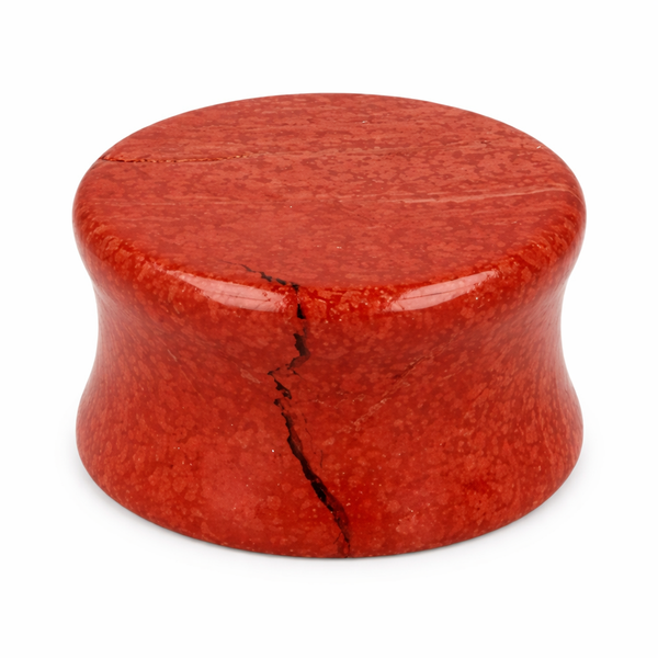 Plug Oorpiercing Jaspis Rood (20 mm)