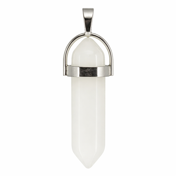 Dubbeleinder Hanger Jade Wit