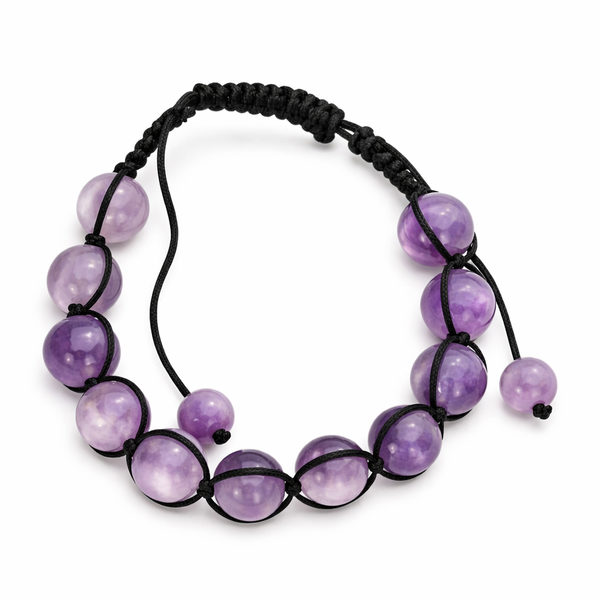 Amethist Shamballa Armband (10 mm)