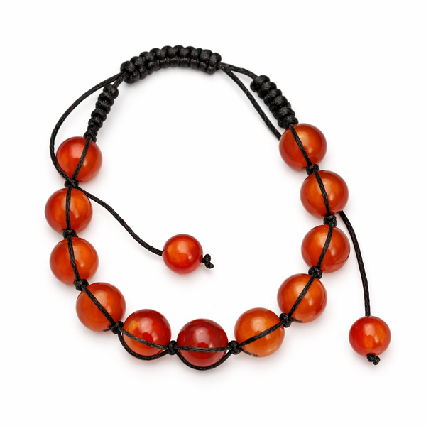 Carneool Shamballa Armband (10 mm)