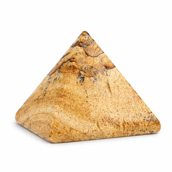 Edelsteen Piramide Jaspis Landschap - 25 mm