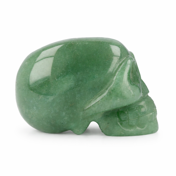 Kristallen Schedel Aventurijn Groen Traveler (60 mm)