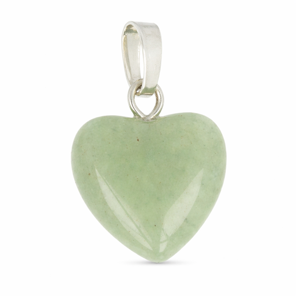 Hartvormige Edelstenen Hanger Aventurijn Groen (12 mm)