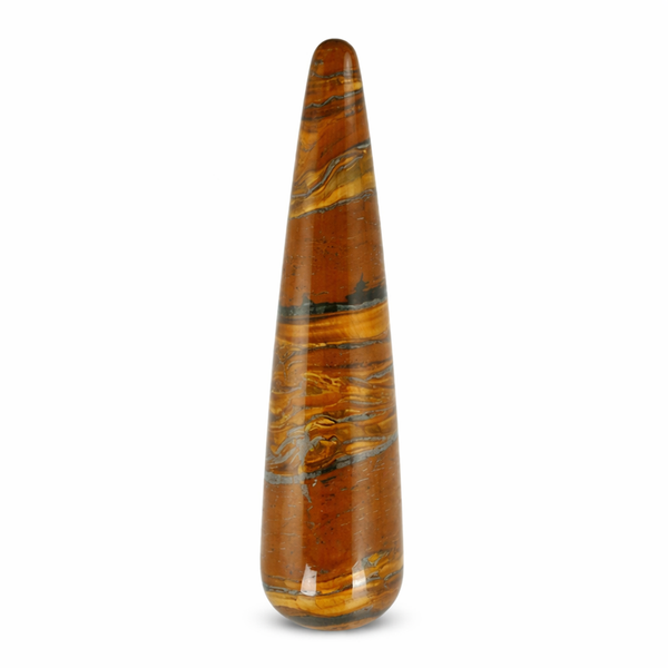 Massage Griffel Tijgeroog - ca. 7.5 cm