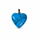Hartvormige Edelstenen Hanger Howliet Blauw (20 mm)