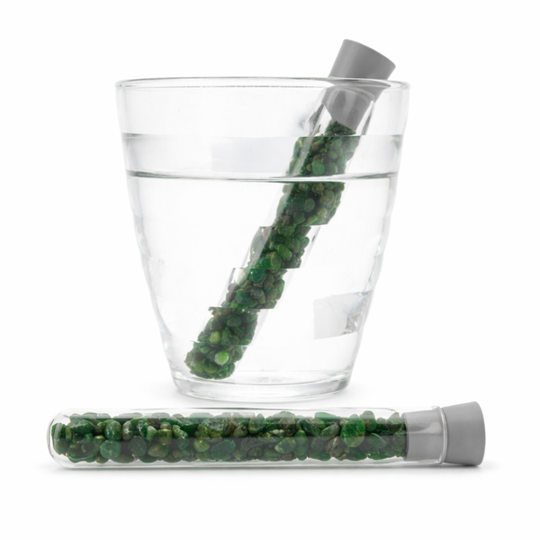 Groene Aventurijn Waterwand Steentjes Buisje Zonder Drinkglas