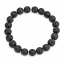 Edelsteen Armband Lavasteen Powerbead
