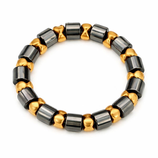 Edelsteen Armband Hematiet Goudkleurig Magnetisch
