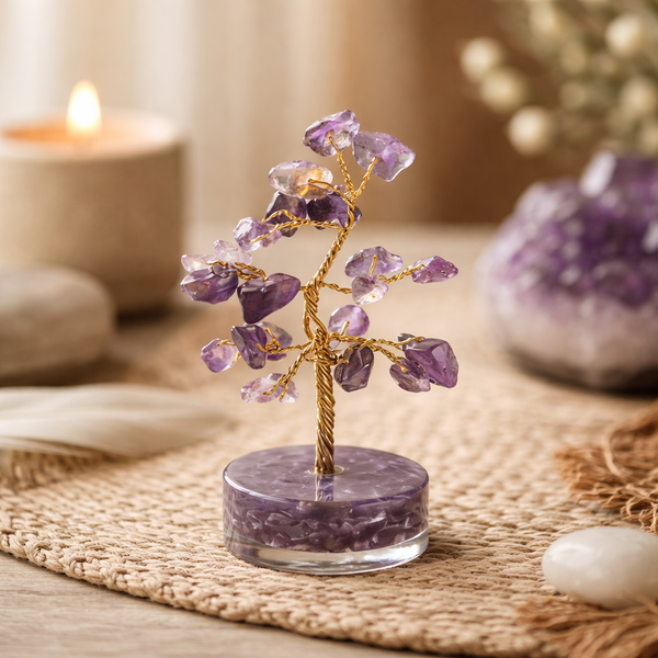 Edelsteenboom Levensboom Amethist ±8cm