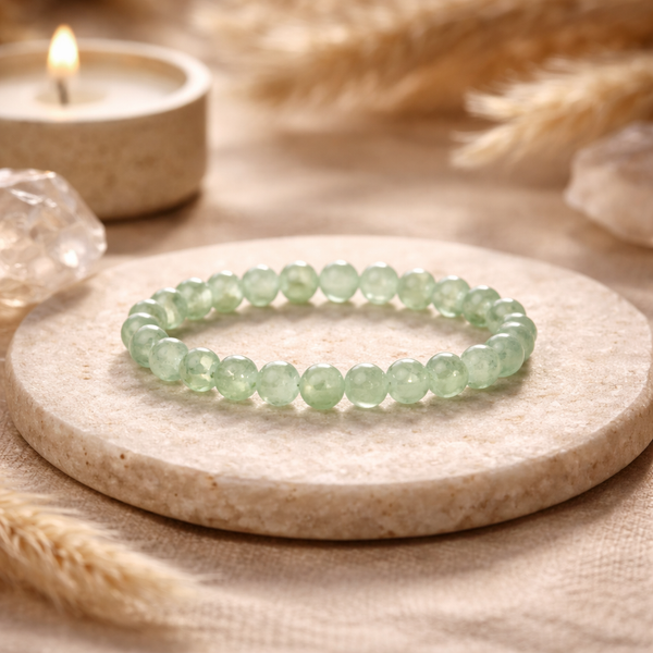 Elastische Ring Groene Aventurijn 3mm